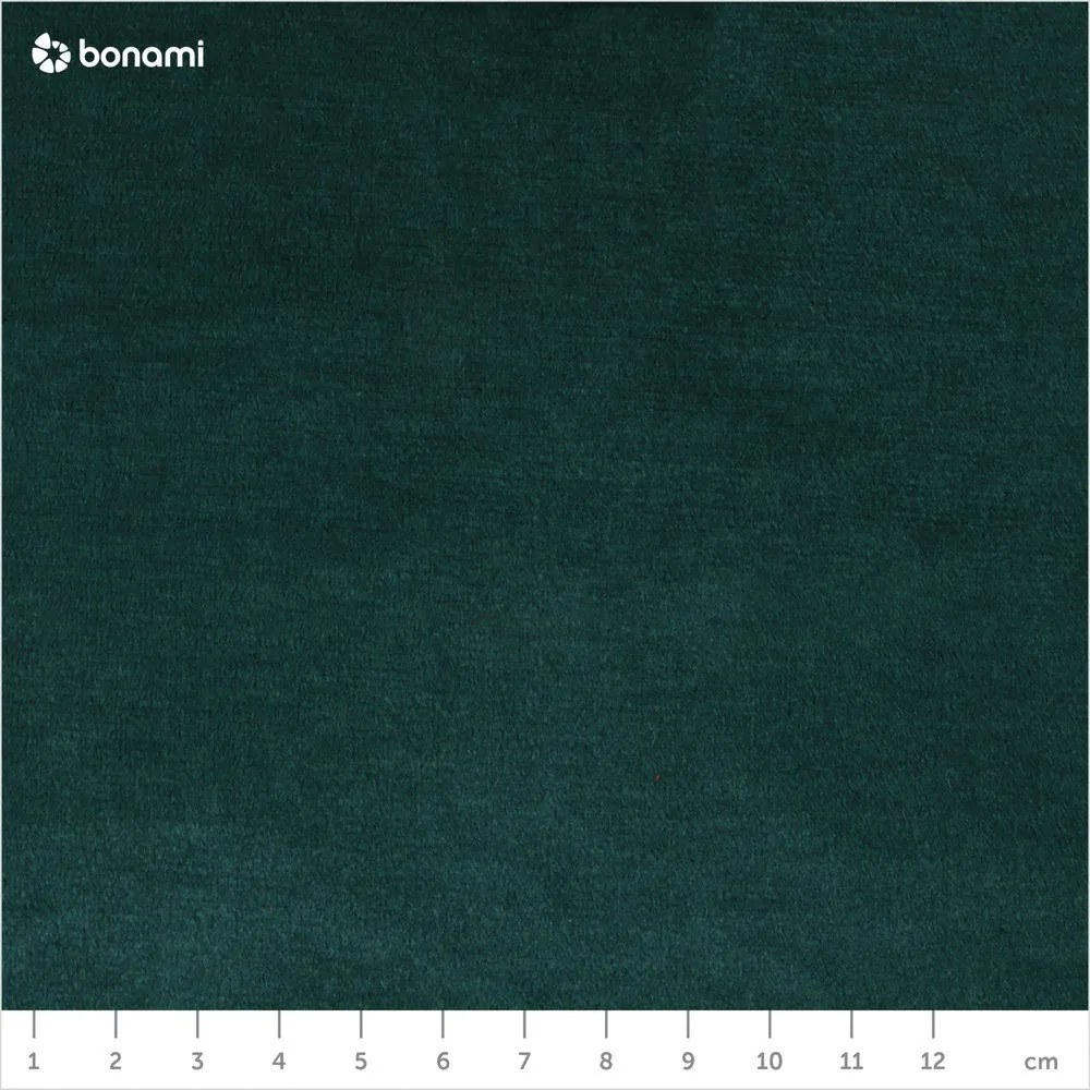 Zöld bársony kinyitható-tárolóhelyes sarokkanapé (bal oldali-L alakú) Laurence – ELTAP