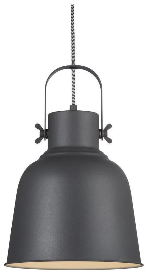Nordlux - Csillár zsinóron ADRIAN 1xE27/40W/230V átm. 25 cm antracit