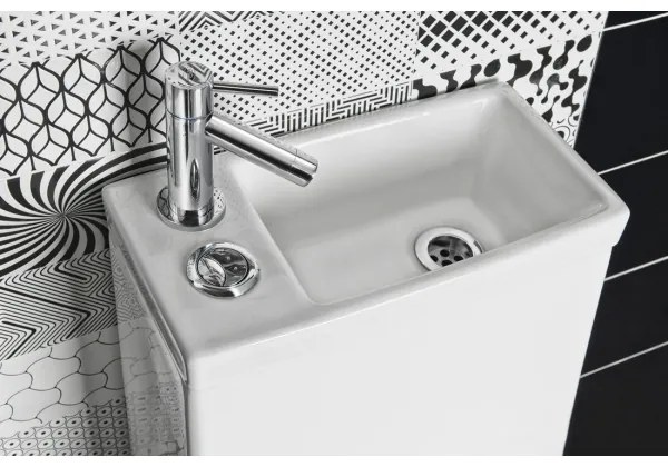 Aqualine - kombinált WC mosdóval HYGIE kerámia/fehér