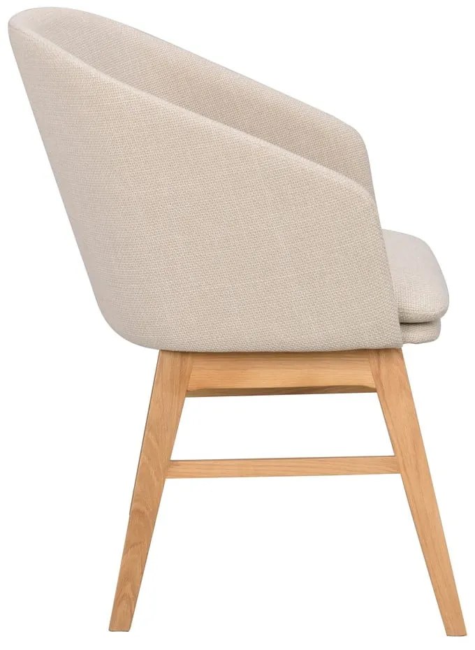 Bézs kárpitozott étkezőfotel szett 2 db-os Windham – Rowico