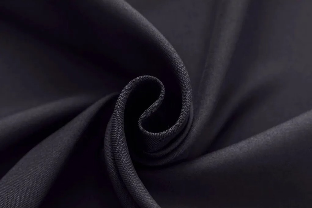 Függöny OXFORD LIGHT 140x250 cm, sötétszürke Felfüggesztés: Hullámos sínszalag