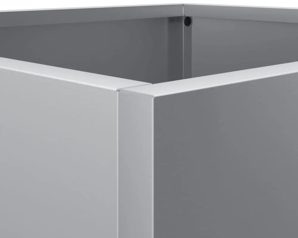 vidaXL ezüstszínű horganyzott acél növénytartó 49x47x46 cm