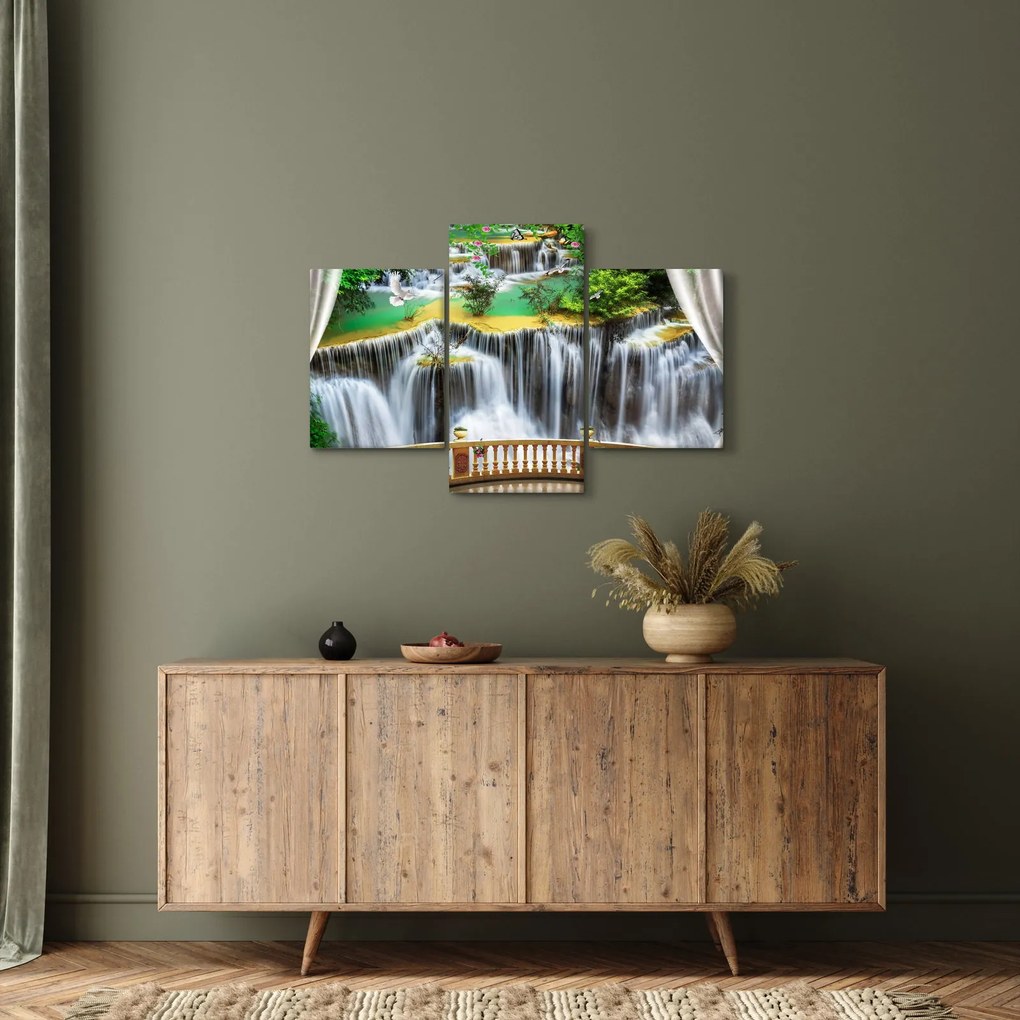 Kép - Varázslatos vízesések megtekintése (90x60 cm)