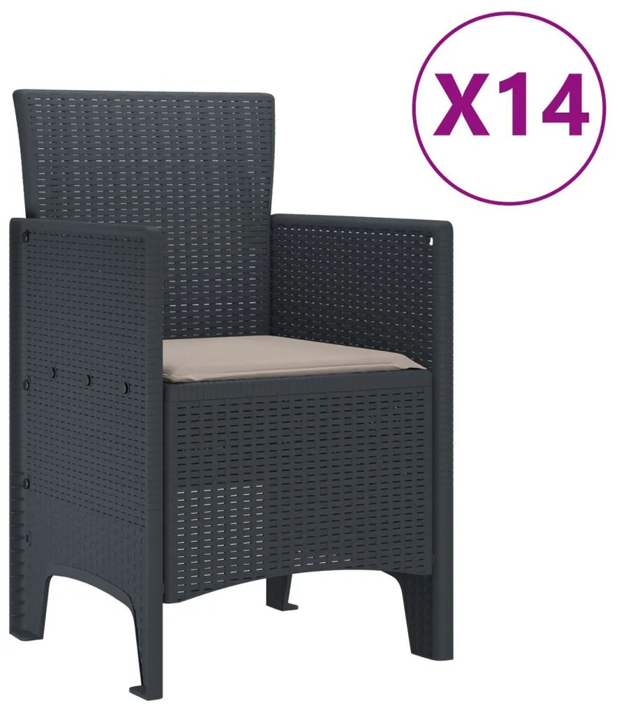 13 db-os Kert Étkező Szett párnák fehér polirattan, Kert Asztal Fehér 200x100x73 cm polirattan, Kert Asztal Fehér 150x100x73 cm polirattan, Kert Székek párnákkal 4 db fehér polirattan