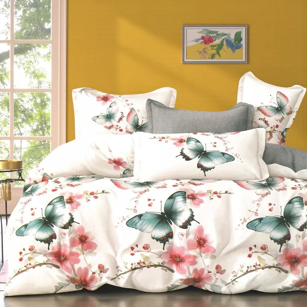 Pamut ágynemű Homa TELIAN BUTTERFLY 7 részes 140X200 cm