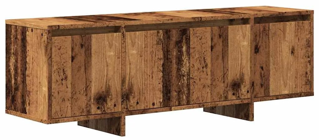 antik fa színű szerelt fa TV-szekrény 120 x 30 x 40,5 cm