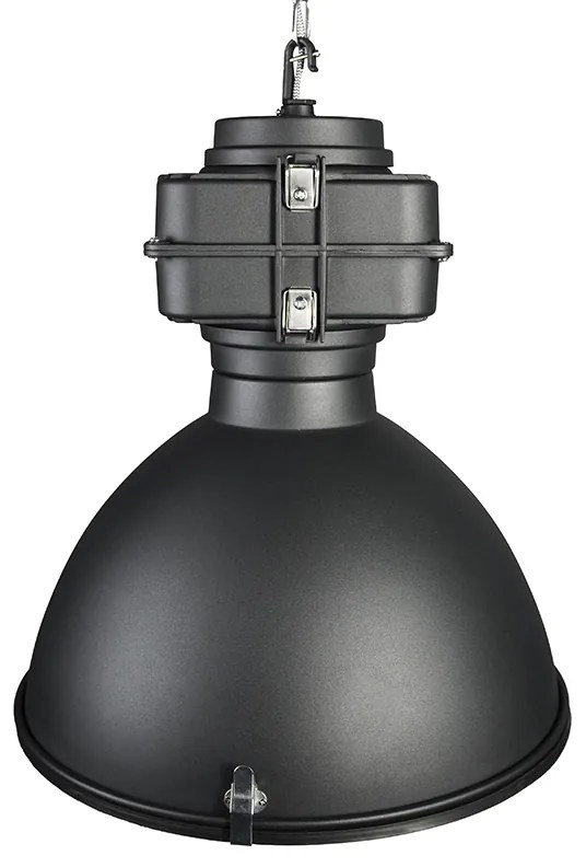 Okos ipari függőlámpa fekete 53 cm, A60 Wifi-vel - Sicko