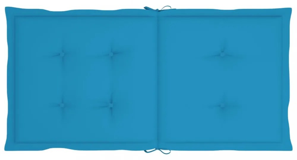 6 db kék oxford szövet háttámlás székpárna 100x50x3 cm