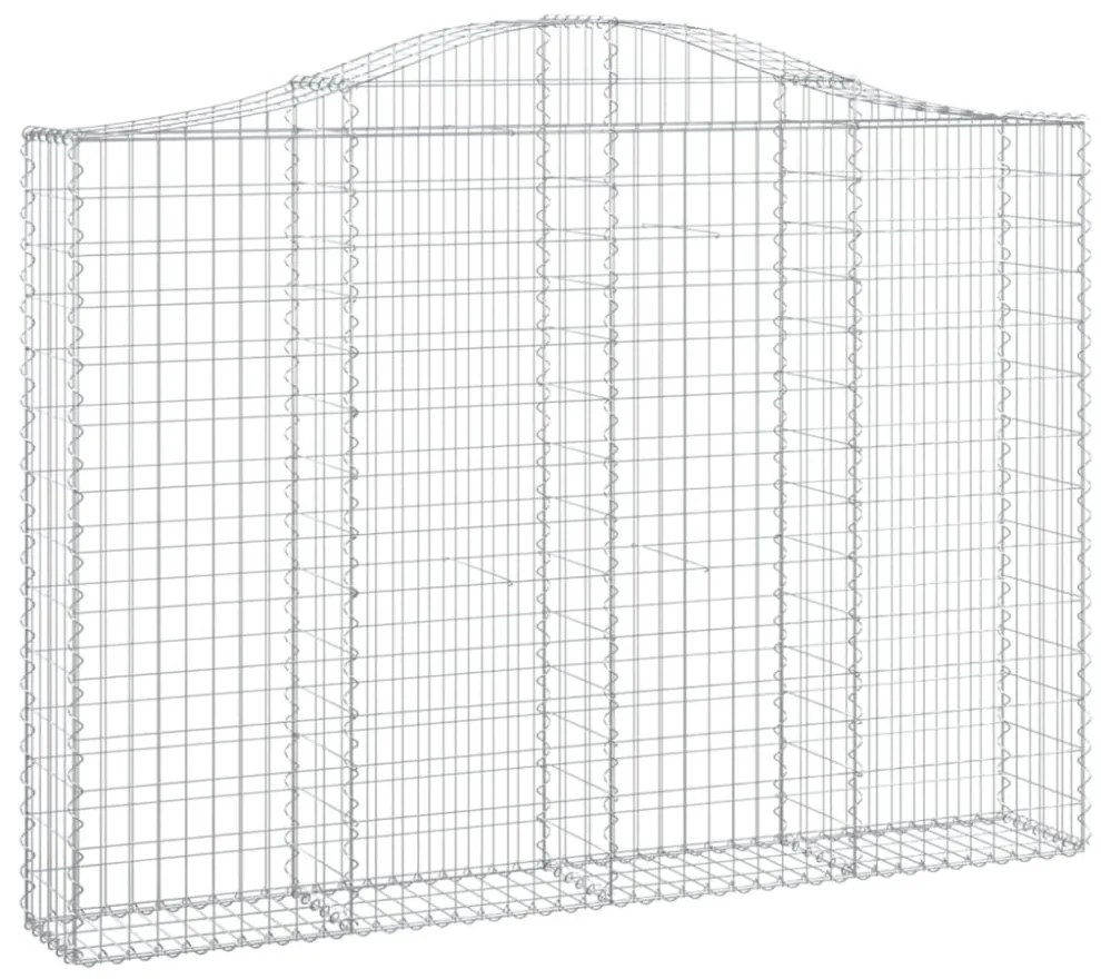 íves horganyzott vas gabion kosár 200x30x140/160 cm