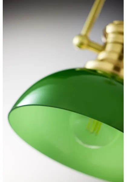 Jupiter 2073 - rúdra szerelt csillár PLATINO 1xE27/15W/230V zöld/arany