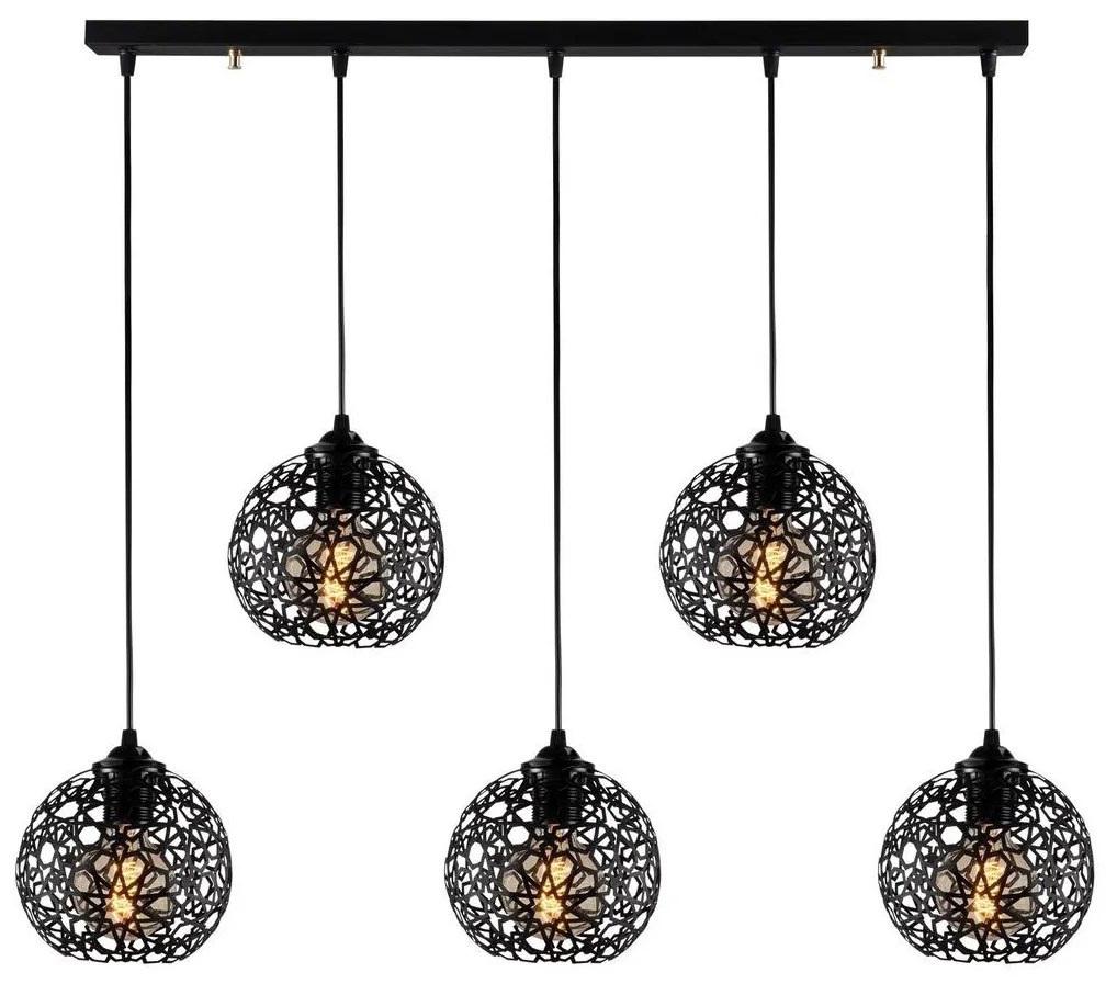 Csillár zsinóron FELLINI 5xE27/100W/230V