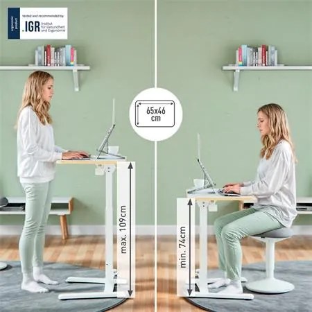 Ülő/álló laptop asztal, LEITZ Ergo (E65880001)