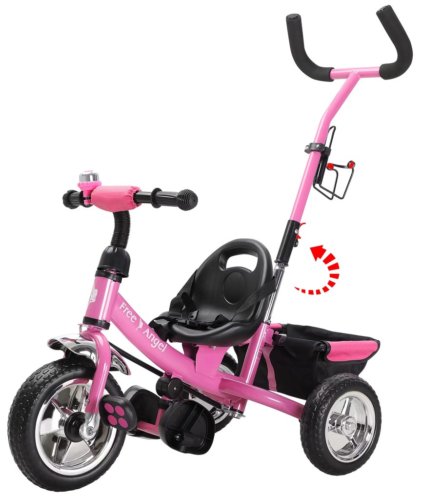 Deuba Gyerek háromkerekű Free Angel - rózsaszín
