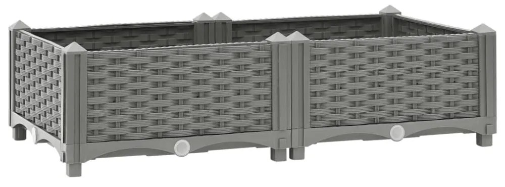 vidaXL polipropilén magaságyás 80 x 40 x 23 cm