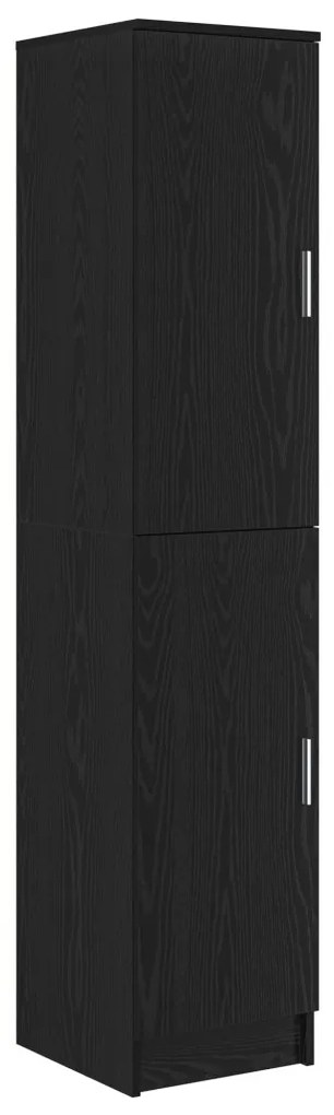 Tárolóval rendelkező íróasztal polcokkal 2 pcs Musta tammi