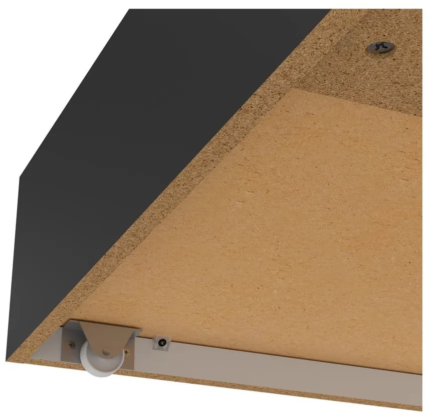 Fekete ágy alatti fiók szett 2 db-os Naia – Tvilum