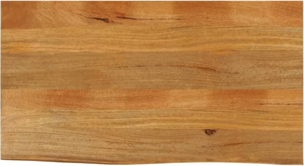 vidaXL tömör mangófa természetes élű asztallap 110 x 60 x 2,5 cm