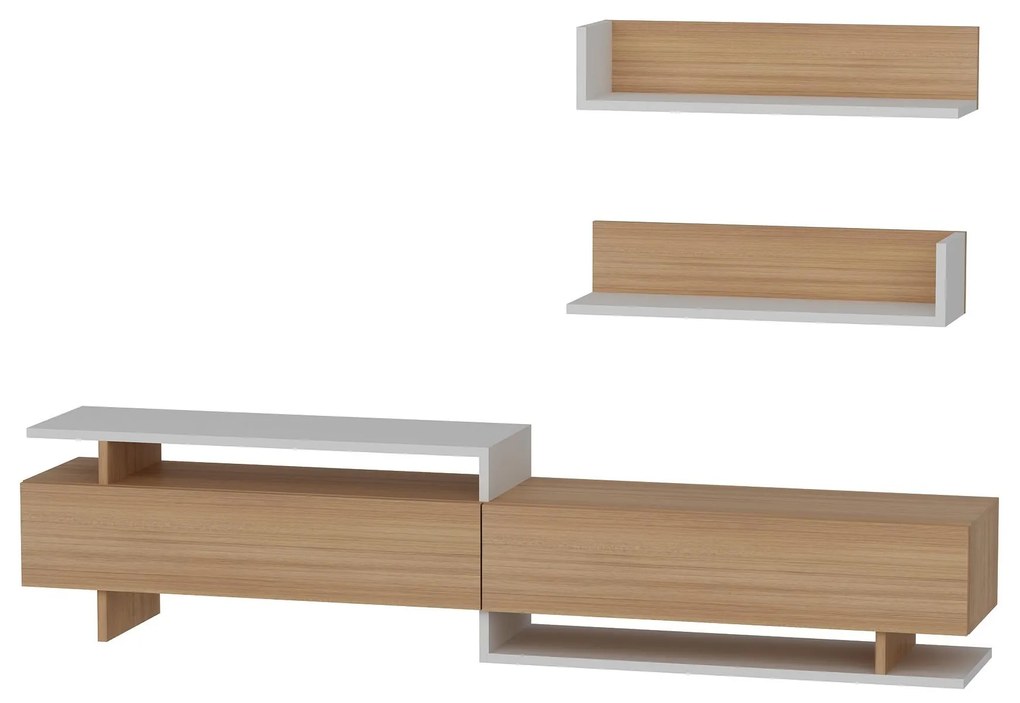 Nappali fal Alcaraz (teak + fehér)  . 1101400