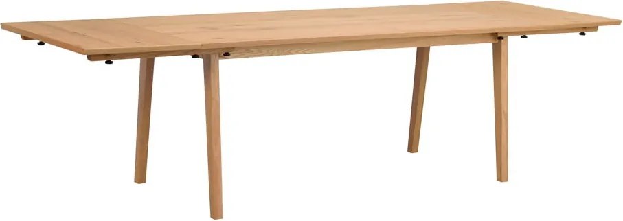 Melfort fa étkezőasztal tölgyfa dekorral, 180 x 90 cm - Rowico