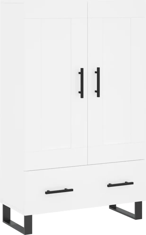 vidaXL fehér szerelt fa magasszekrény 69,5 x 31 x 115 cm