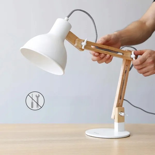 Asztali lámpa 1xE27/40W/230V fehér