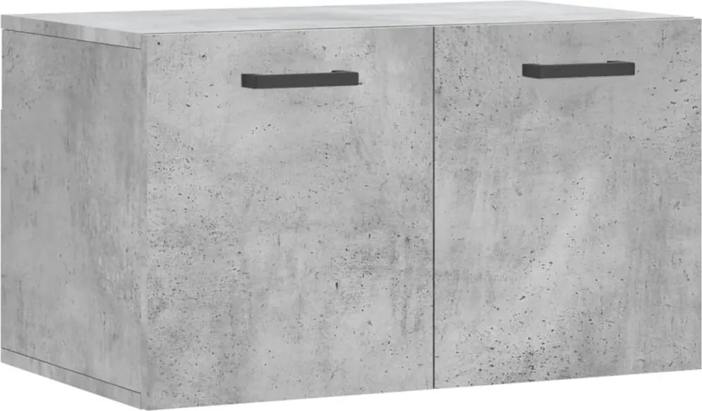 vidaXL betonszürke szerelt fa faliszekrény 60 x 36,5 x 35 cm
