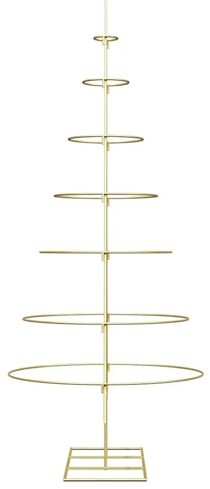 Fém karácsonyfa állvánnyal Arany 180 cm Porszórt Acél