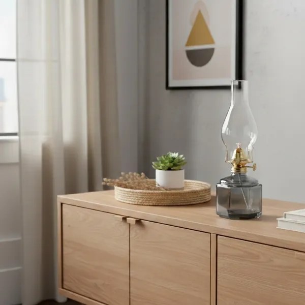Brilagi - MERLIN petroleumlámpa füstszínű/szürke