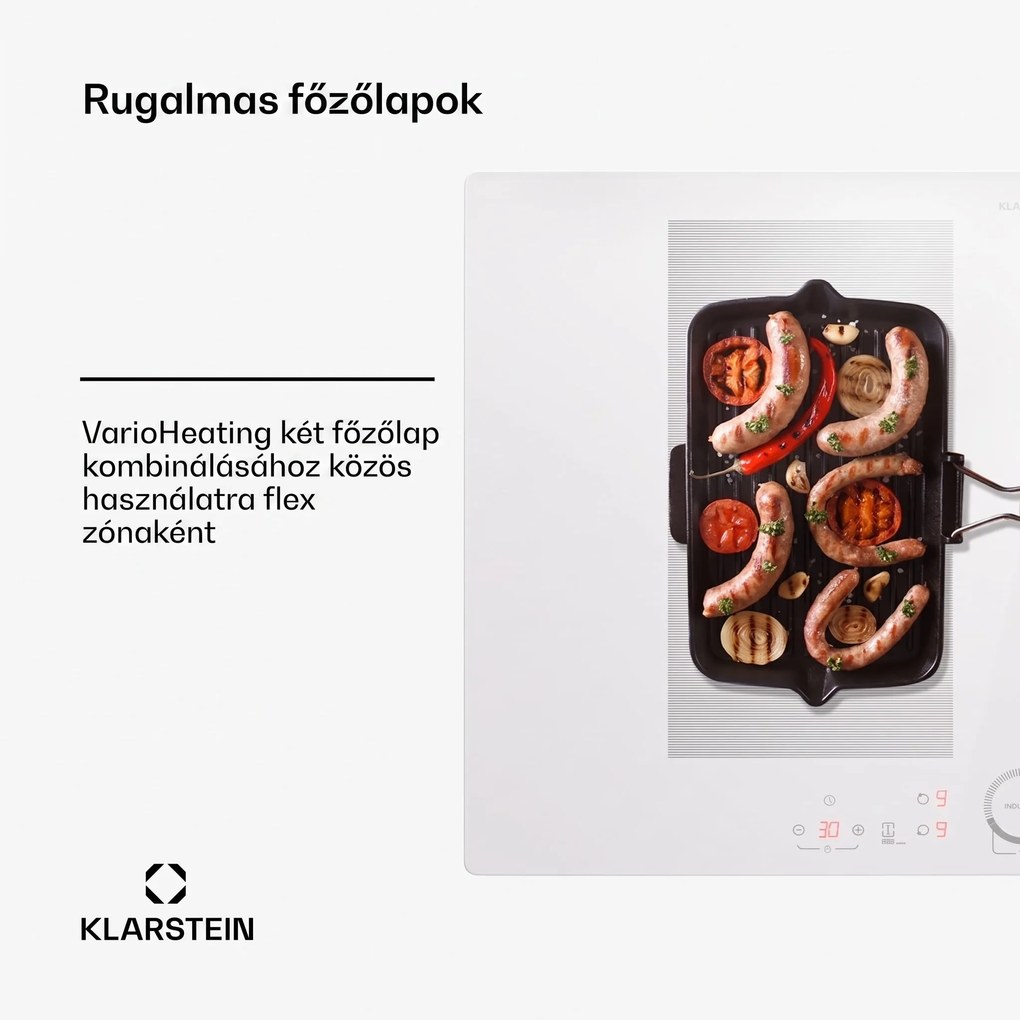 Klarstein Delicatessa 77 Flex beépíthető indukciós főzőlap 4 zóna 7000 W