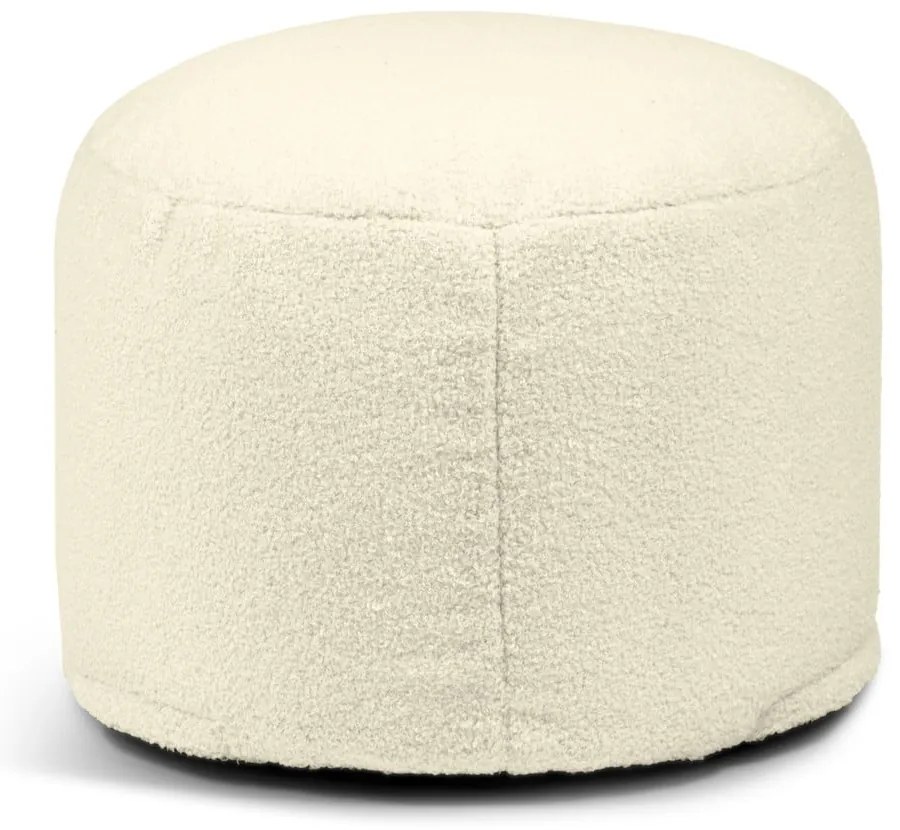 Krémszínű buklé babzsákfotel Mini – SLOWDOWN