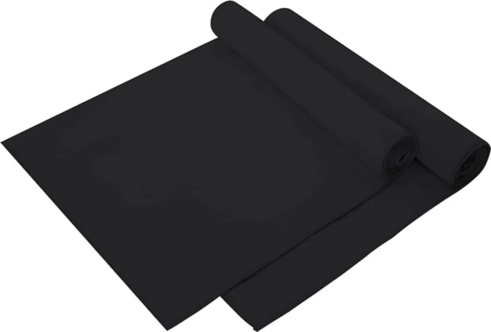 vidaXL Sport Törölközők 2 pcs Fekete 140 x 70 cm