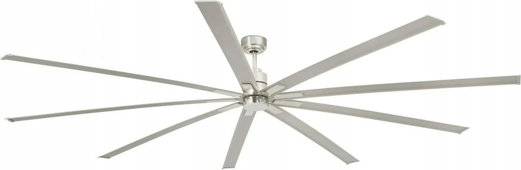 Faro Manhattan XL Led mennyezeti ventilátor, nikkel, DC motor, XXL, távirányítóval
