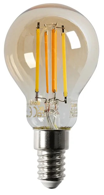 5 db Smart E14 szabályozható Kelvin LED lámpában P45 goldline 4,9W 470 lm 1800-4000K