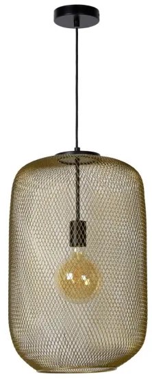 Lucide 45385/35/02 - Csillár zsinóron MESH 1xE27/40W/230V sárgaréz