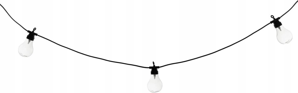 Napelemes Füzér Stílusos hangulatos 5m 10 lámpa