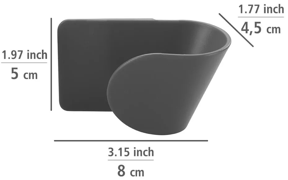 Öntapadós műanyag fedőtartó készlet 8 db-os - Wenko