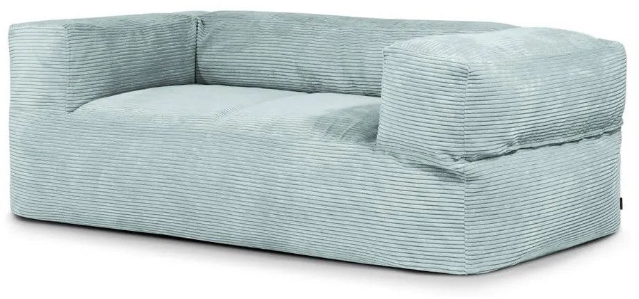 Mentazöld kordbársony babzsákfotel Sofa MooG – SLOWDOWN