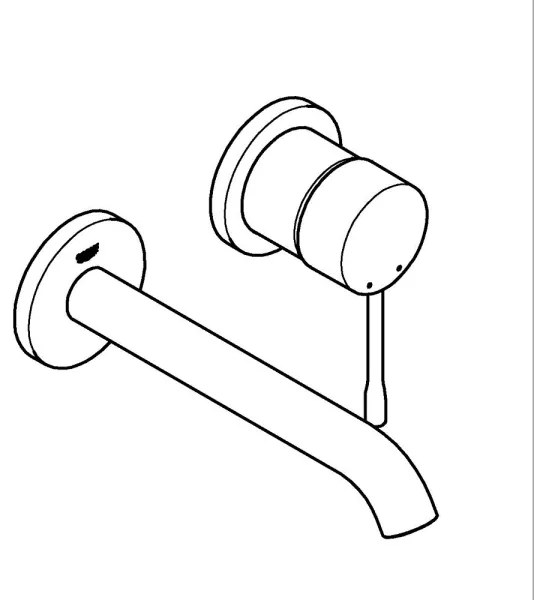 GROHE 19408AL1 - ESSENCE mosdócsaptelep, 183 mm, grafitszínű