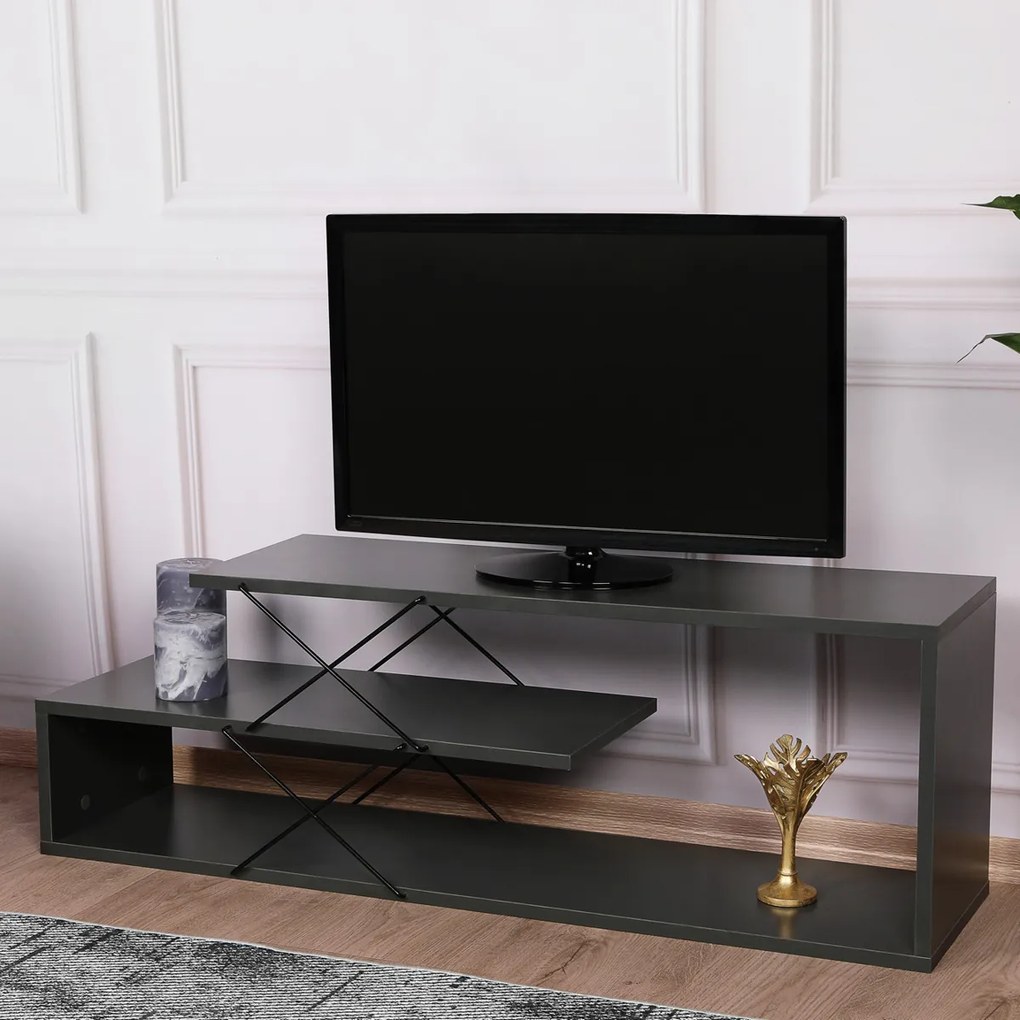 TV asztal Zigzag antracit