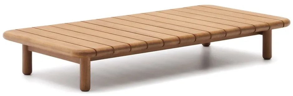 Teakfa kerti dohányzóasztal 70x140 cm Turqueta – Kave Home
