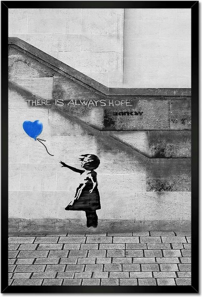 Poszterek keretben 40x60 Banksy Always Hope Mural