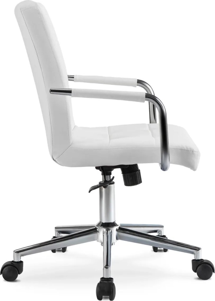 Forgószék ifjúsági fehér ökobőr. ASTRO