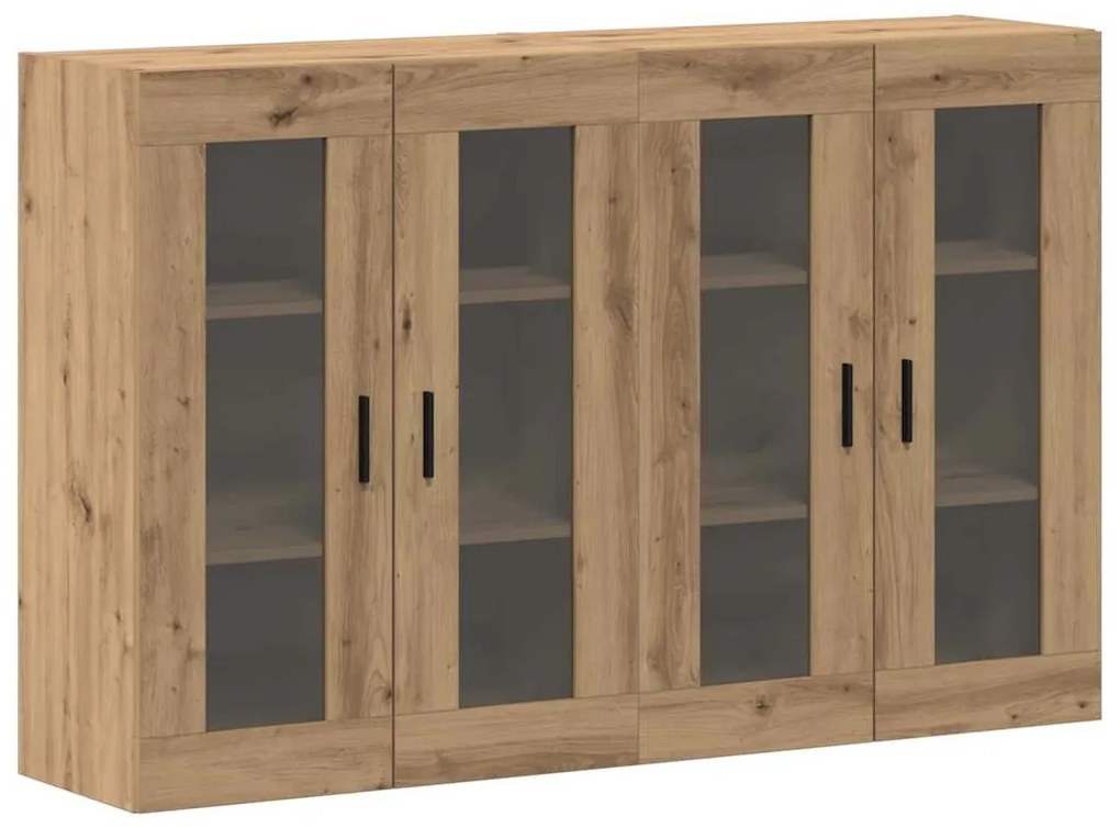 Fali Szekrények 2 pcs kézműves tölgy 69.5 x 34 x 90 cm