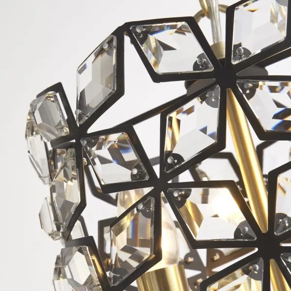 Searchlight 59811-2BSB - Csillár láncon IRIS 2xE14/60W/230V réz