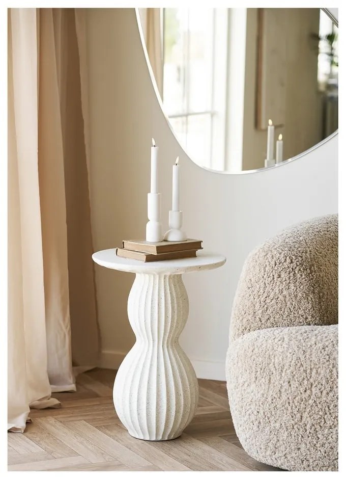 Kő kerek tárolóasztal ø 40 cm Newtown – House Nordic