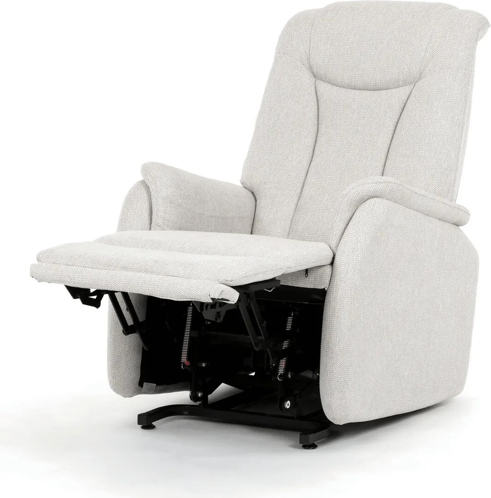 Bézs elektromos relaxfotel kábeles vezérléssel, szövet kárpitozással, TV-L8963 CRM2