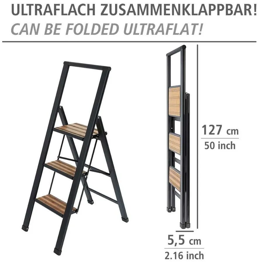 Fém háztartási létra 119 cm – Wenko
