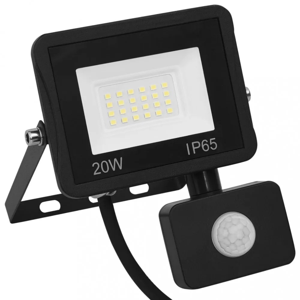meleg fehér fényű szenzoros LED reflektor 20 W