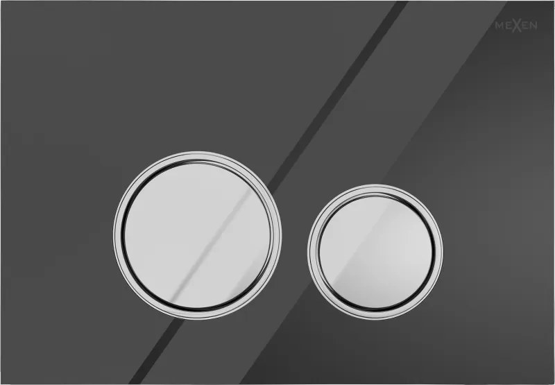 Mexen Fenix 06 öblítőgomb, fekete - 600623