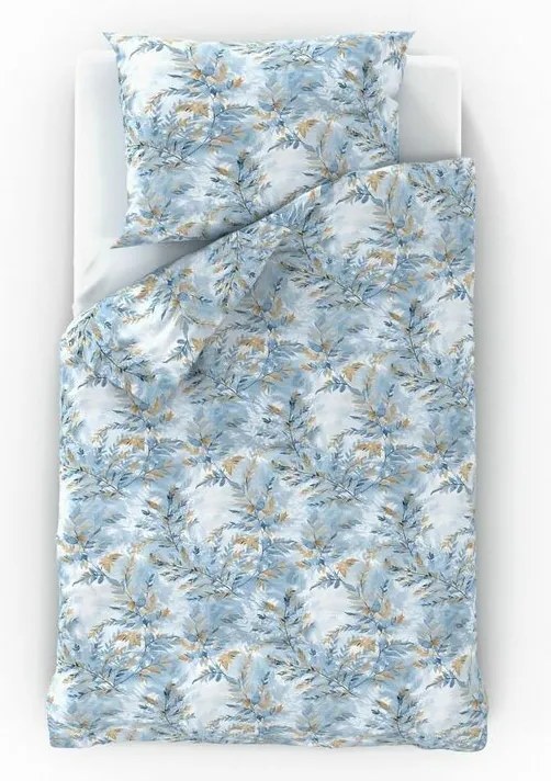 Kvalitex pamut ágynemét Nordic Yves kék, 240 x 200 cm, 2 db 70 x 90 cm